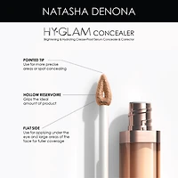 Hy-Glam Brightening & Hydrating Medium to Full Coverage Crease Proof Serum Color Corrector