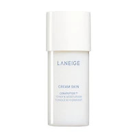Minicrème tonifiante et hydratante rechargeable pour la peau avec céramides et peptides