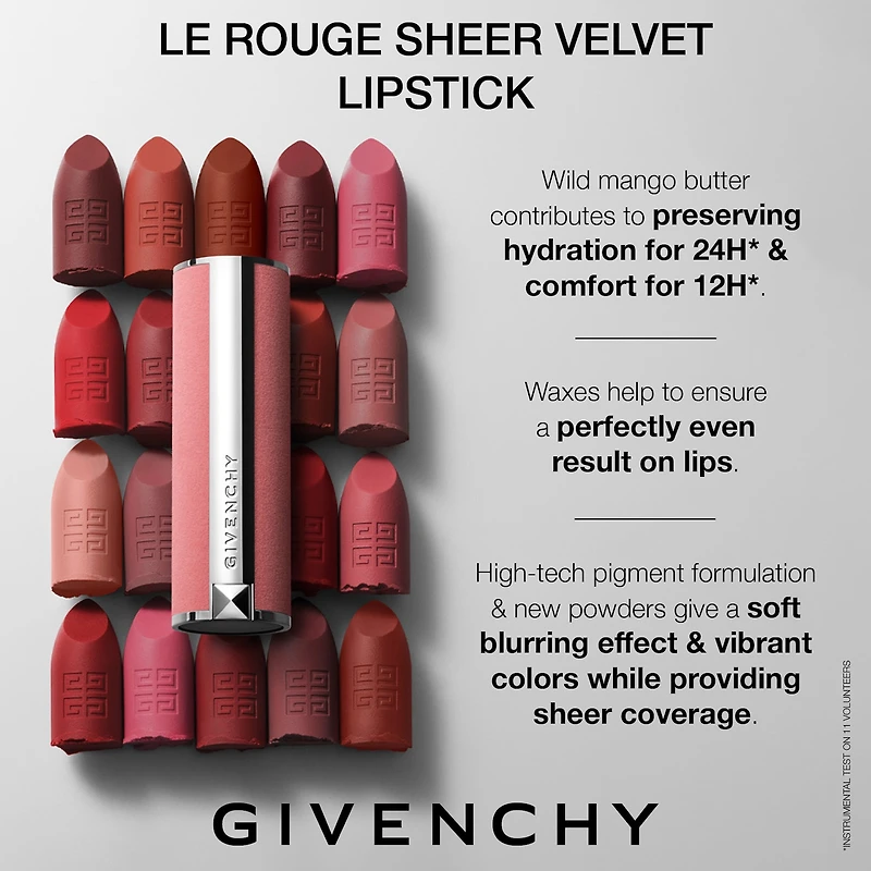 Rouge à lèvres mat Le Sheer Velvet