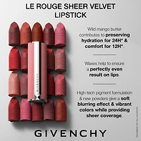 Rouge à lèvres mat Le Sheer Velvet