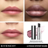 Baume à lèvres universel hydratant réactif au pH Le Rouge Interdit, noir  