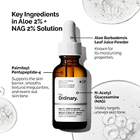 Solution à base de 2 % d’aloès et de 2 % de NAG