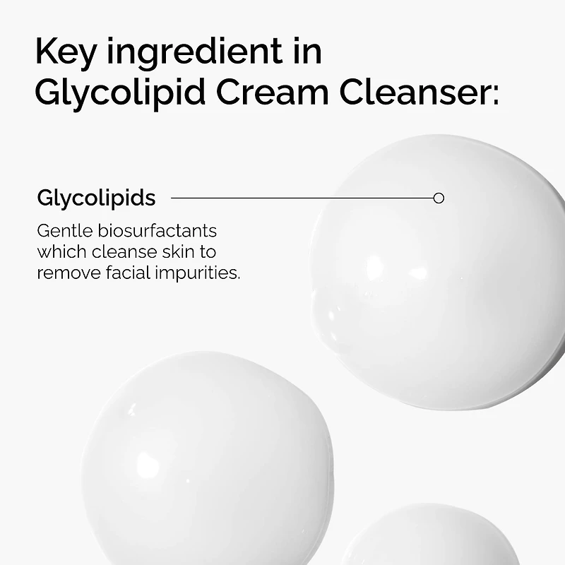  Glycolipid Cream Cleanser for Dry Skin and Makeup Removal