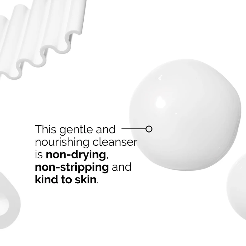 Crème nettoyante aux glycolipides pour la peau sèche et le démaquillage