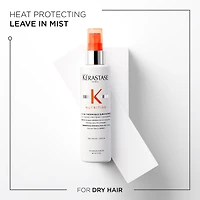 Vaporisateur sans rinçage protégeant de la chaleur pour cheveux secs