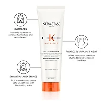 Mini Crème coiffante nutritive et protectrice contre la chaleur pour cheveux secs