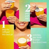 Brazilian Bum Visibly Firming Refillable Body Cream with Caffeine-Rich Guaranà