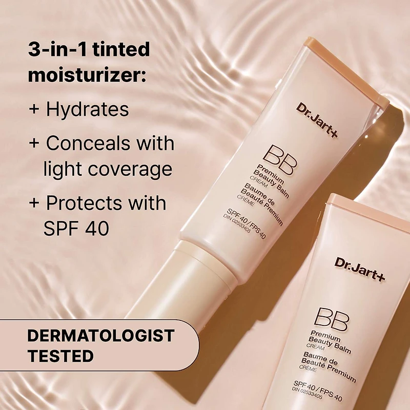 Baume de beauté teinté Premium BB avec niacinamide et FPS 40