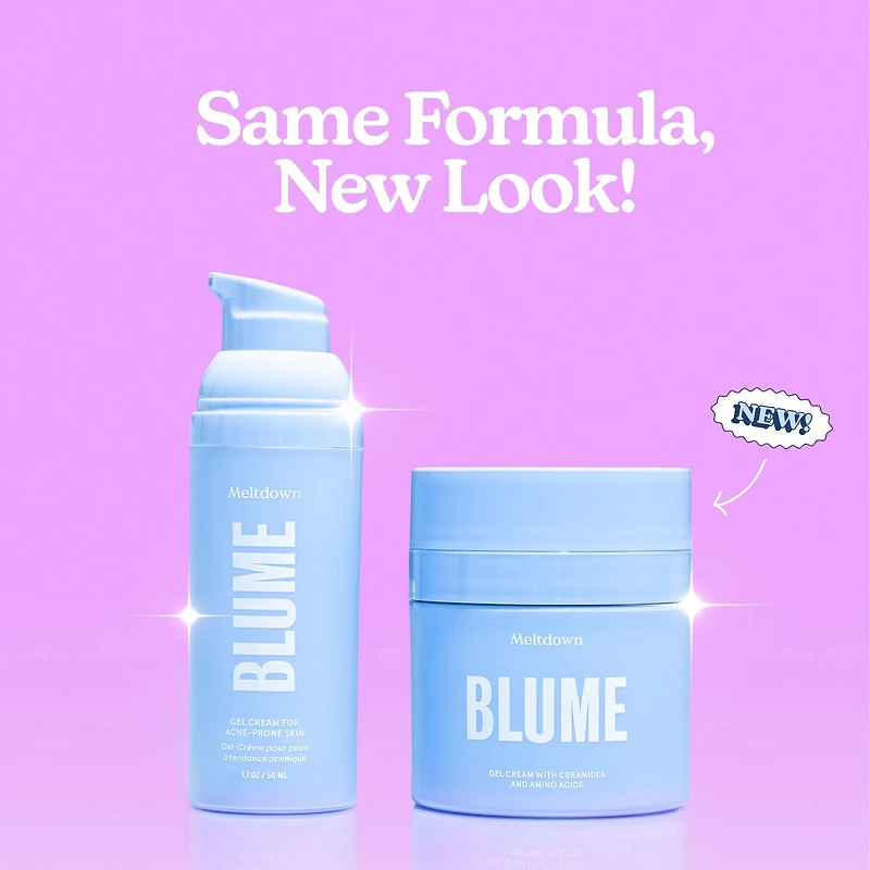 Crème gel pour peau à tendance acnéique Meltdown avec 72 heures d’hydratation