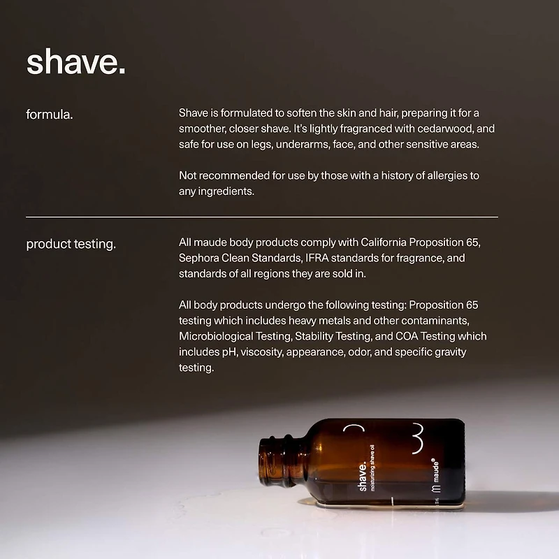 Shave - moisturizing shave oil