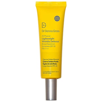 Dr. Dennis Gross Skincare All-Physical Lightweight Wrinkle Defense Broad Spectrum Sunscreen SPF 30 PA++++ 1.7 oz / 50 mL