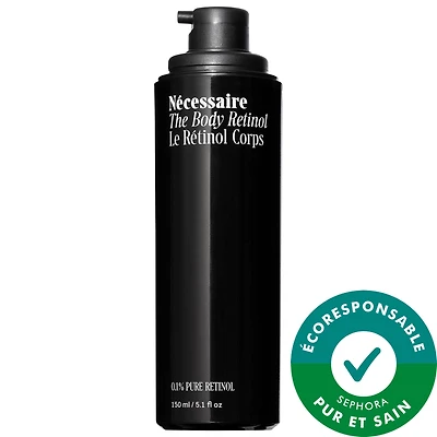 Sérum réparateur au rétinol pour le corps avec 0,1 % de rétinol pur, 10 % AHA + 5 peptides