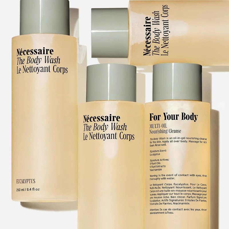 Soin Nettoyant nourrissant avec huiles riches en lipides + niacinamide Le Corps, Eucalyptus