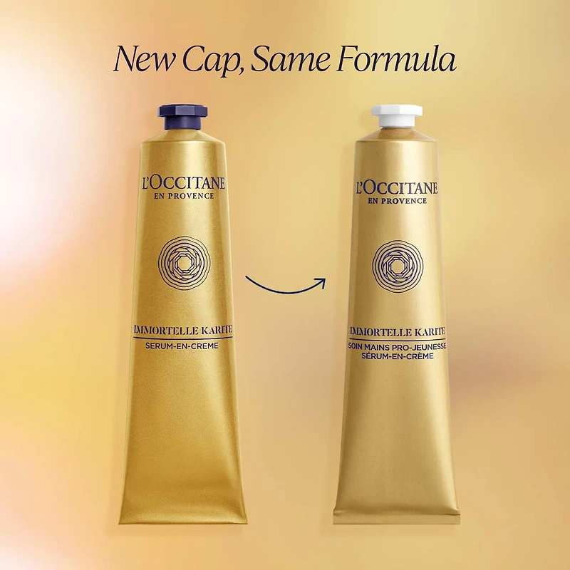 Soin mains pro-jeunesse sérum-en-crème Immortelle Karité