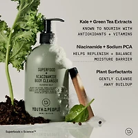 Superfood + Niacinamide Body Cleanser with Antioxidants & Hyaluronic Acid