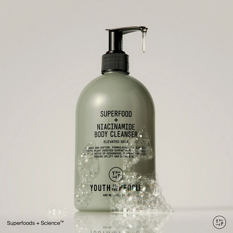 Superfood + Niacinamide Body Cleanser with Antioxidants & Hyaluronic Acid