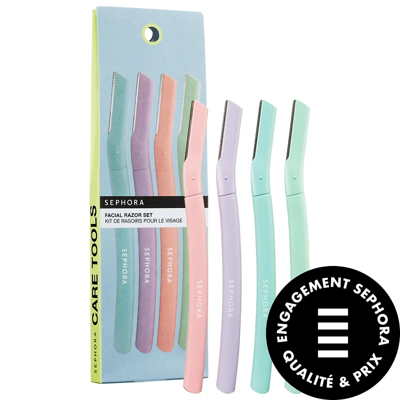 Ensemble de quatre rasoirs pour le visage