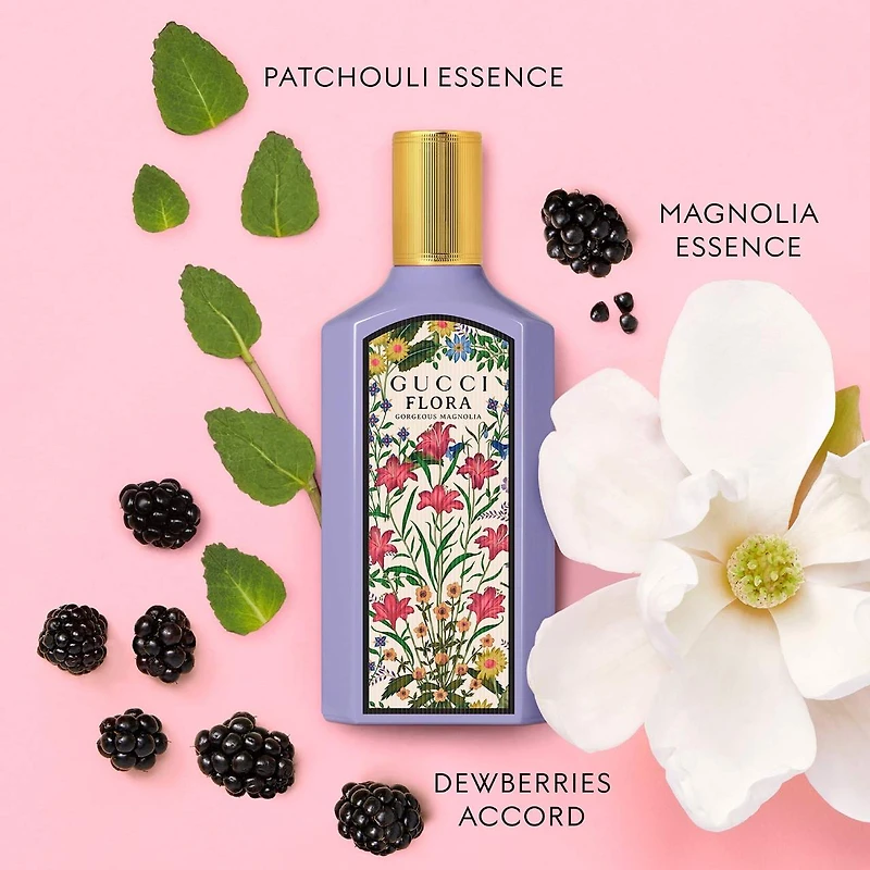 Eau de parfum Flore Gorgeous Magnolia en vaporisateur de voyage avec baies et patchouli