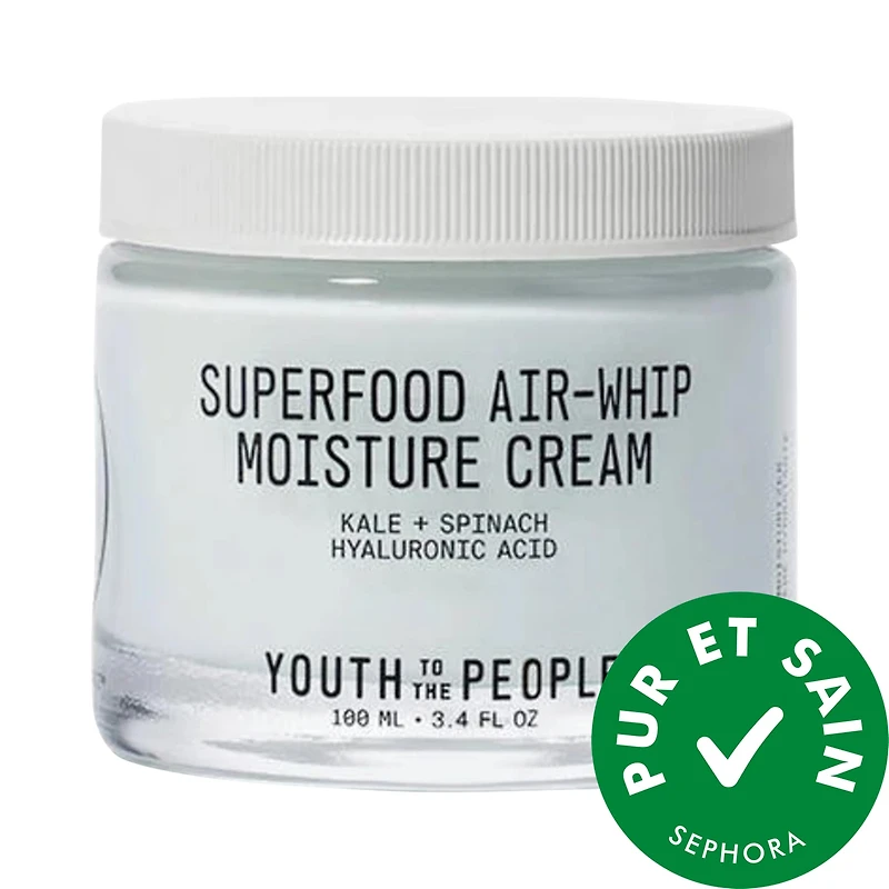 Hydratant léger pour le visage aux superaliments AirWhip à l’acide hyaluronique