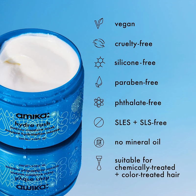 Masque hydratation intense avec acide hyaluronique Hydro Rush