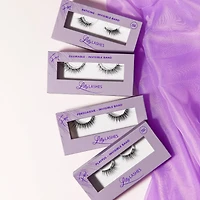 Faux cils à bande transparents