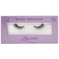 Faux cils à bande transparents