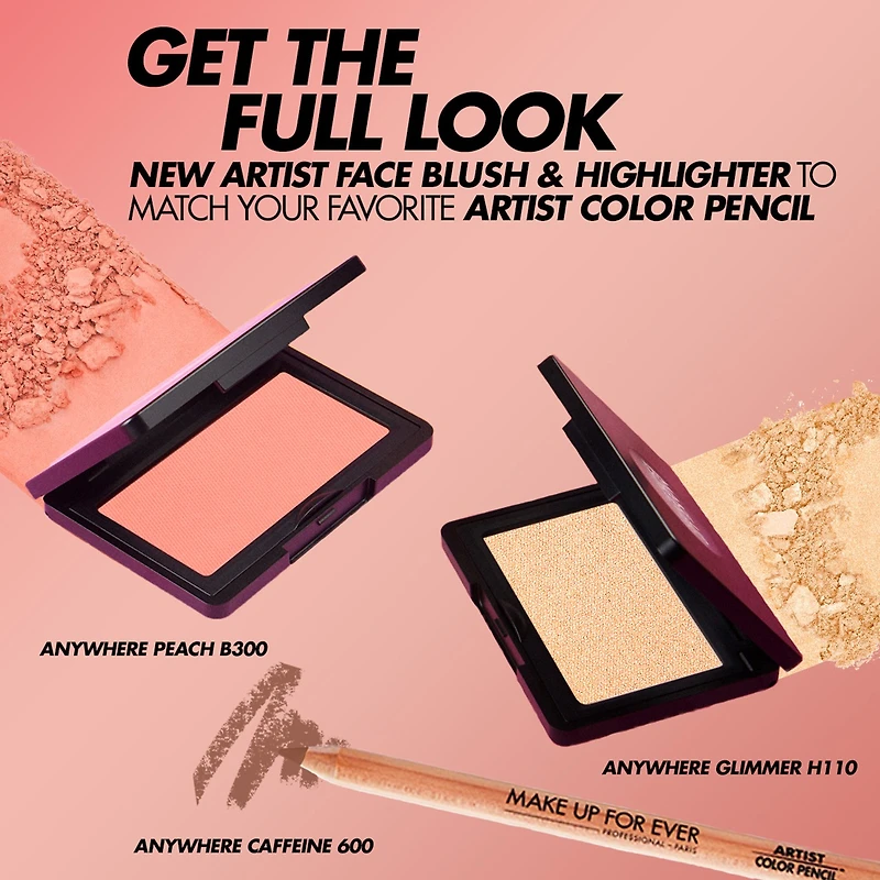Fard à joues en poudre illuminateur de longue tenue Skin-Fusing Artist