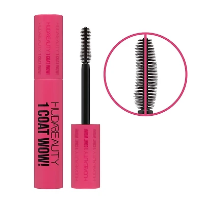 HUDA BEAUTY 1 Coat WOW! Extra Volumizing and Lifting Mascara Very Vanta .33 fl oz. / 10 mL