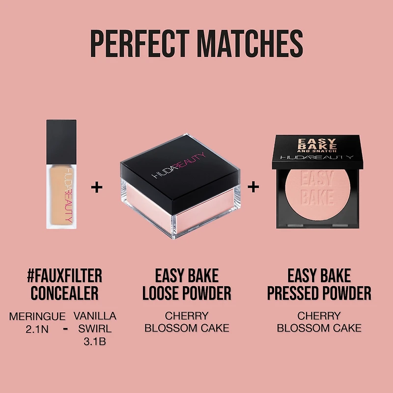 Poudre compacte illuminatrice et fixatrice sans talc Easy Bake and Snatch