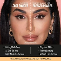 Poudre compacte illuminatrice et fixatrice sans talc Easy Bake and Snatch
