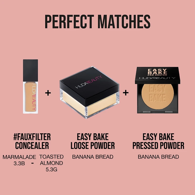 Poudre compacte illuminatrice et fixatrice sans talc Easy Bake and Snatch