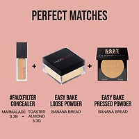 Poudre compacte illuminatrice et fixatrice sans talc Easy Bake and Snatch
