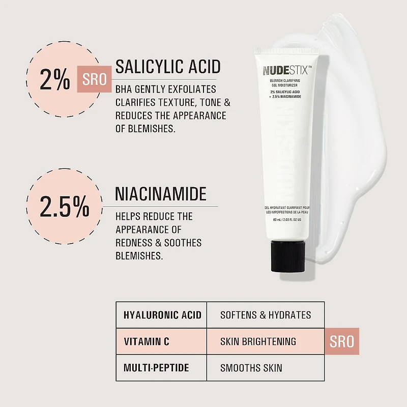 Nudeskin Blemish Clarifying Gel Moisturizer