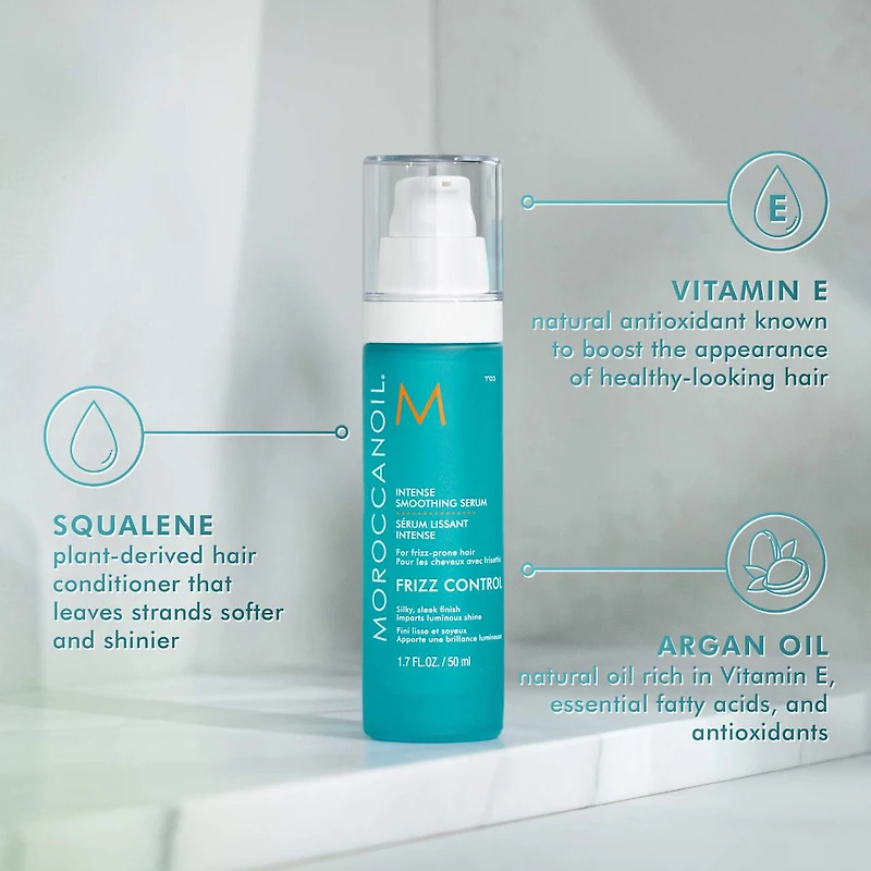 Sérum pour cheveux lissant intense pour le contrôle des frisottis