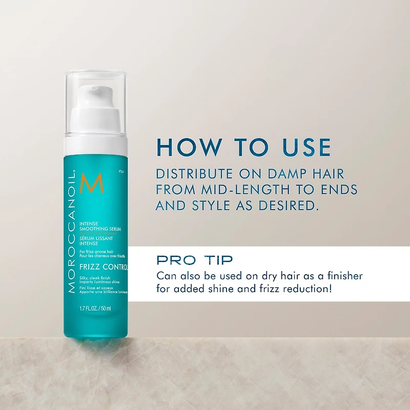 Sérum pour cheveux lissant intense pour le contrôle des frisottis