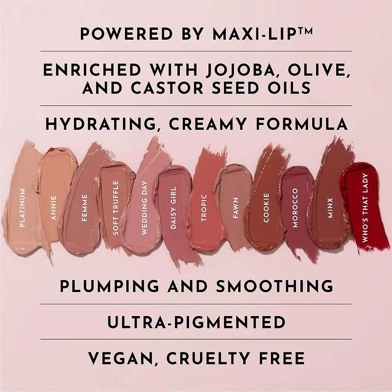 Forget the Filler Lip-Plumping Line-Smoothing Satin Cream Lipstick