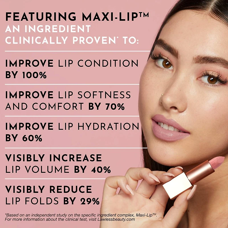 Forget the Filler Lip-Plumping Line-Smoothing Satin Cream Lipstick