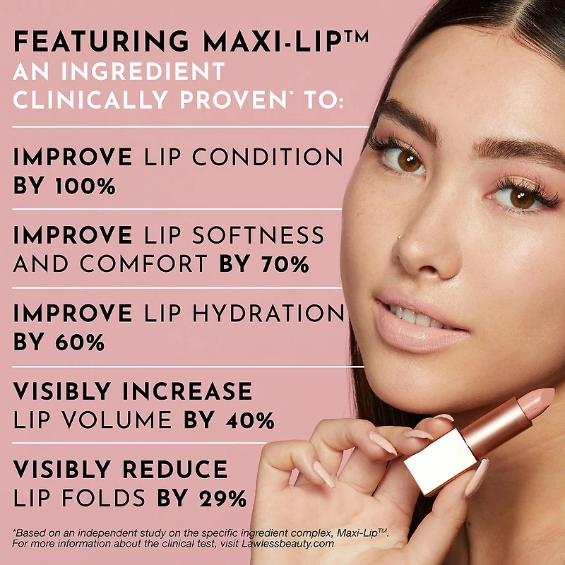 Forget the Filler Lip-Plumping Line-Smoothing Satin Cream Lipstick