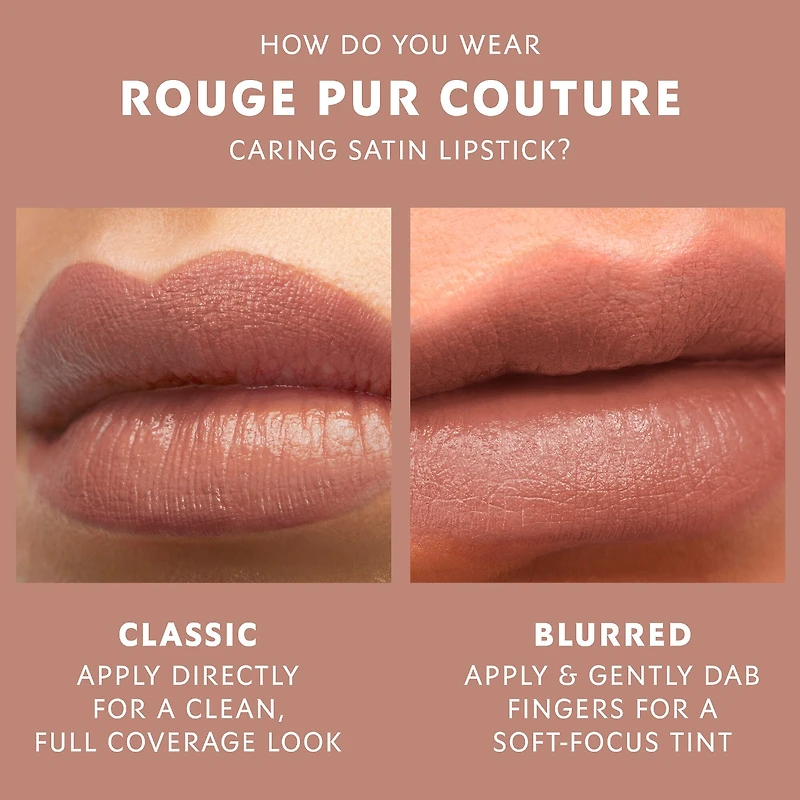 rouge à lèvres satiné Pur Couture avec céramides