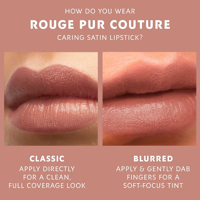 Rouge Pur Couture Caring Satin Lipstick with Ceramides