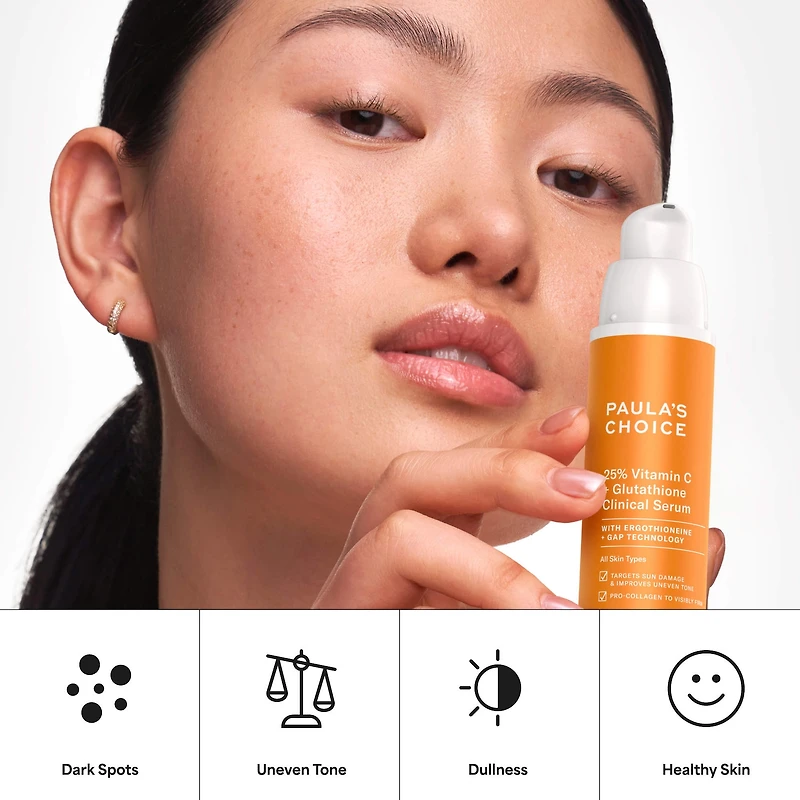 25% Vitamin C + Glutathione Clinical Serum for Brightening & Dark Spots