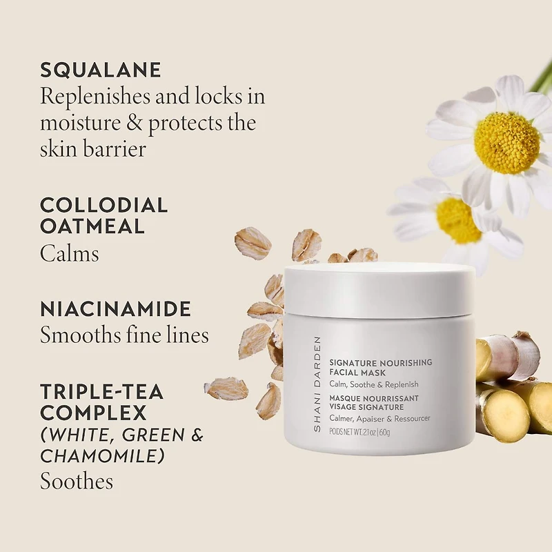 Masque nourrissant soin du visage avec squalane Signature