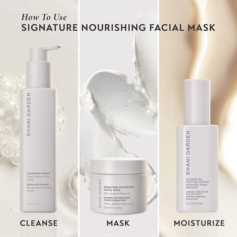 Masque nourrissant soin du visage avec squalane Signature