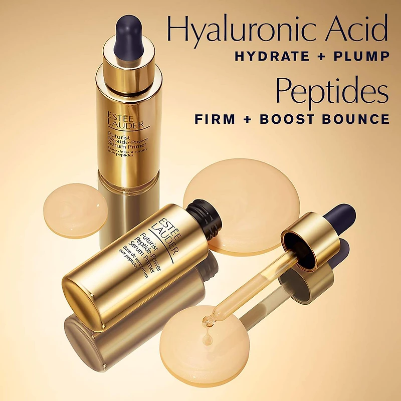 Base de teint sérum hydratant aux peptides avec acide hyaluronique