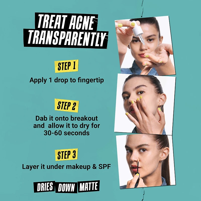 Solution ciblant l’acné à l’acide salicylique Truly Targeted 