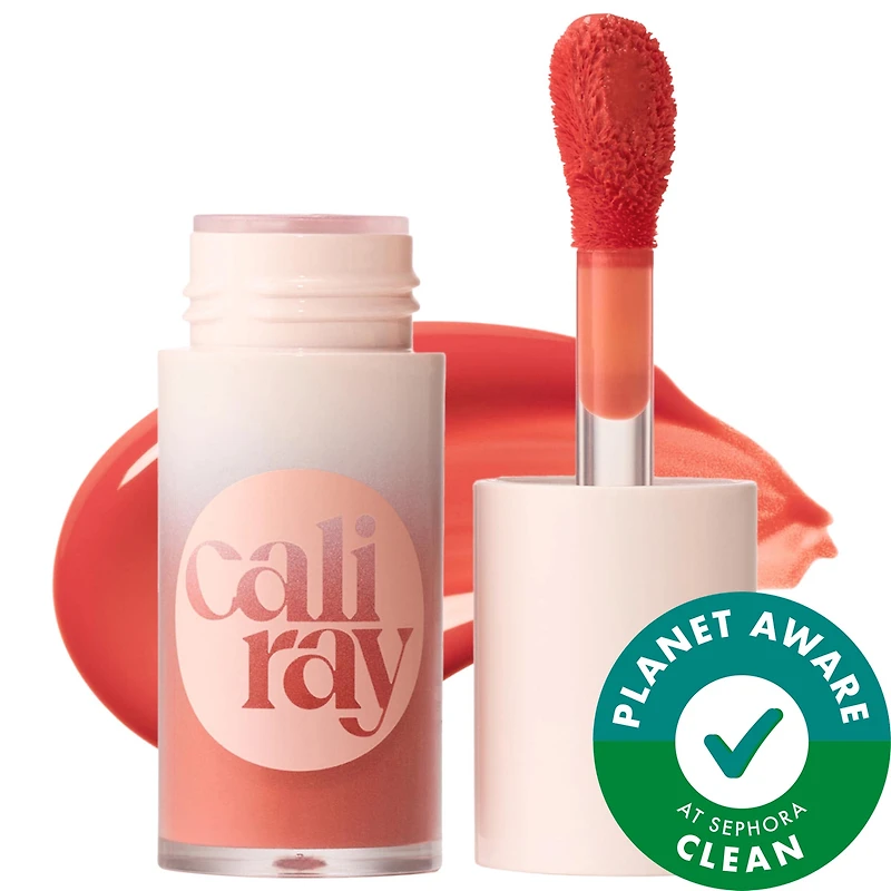 caliray Socal Superbloom Lip and Cheek Dewy Gloss + Blush Tint 0.19 oz / 5.6 mL