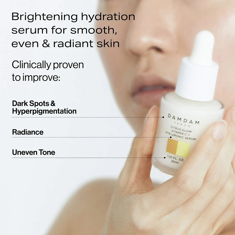Citrus Glow Dual Vitamin C + Hyaluronic Acid Brightening Serum