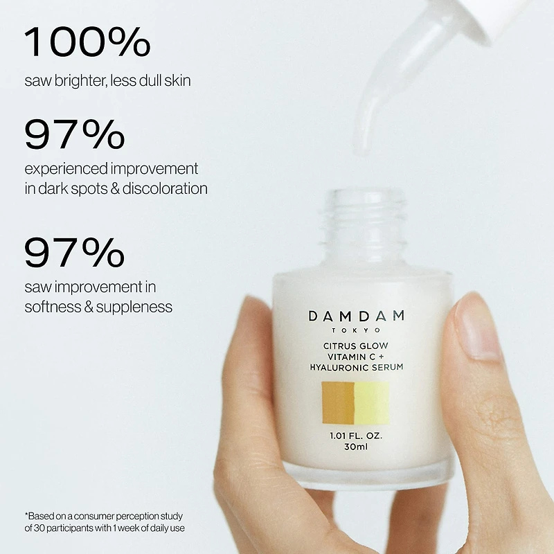 Citrus Glow Dual Vitamin C + Hyaluronic Acid Brightening Serum