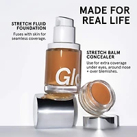Stretch Fluid Foundation for Buildable Coverage