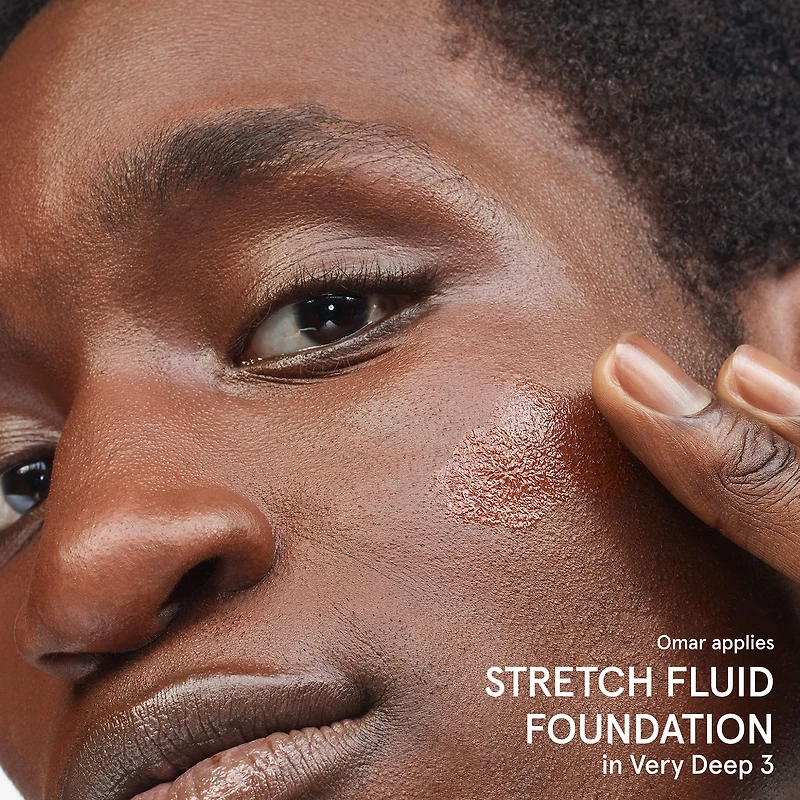 Stretch Fluid Foundation for Buildable Coverage